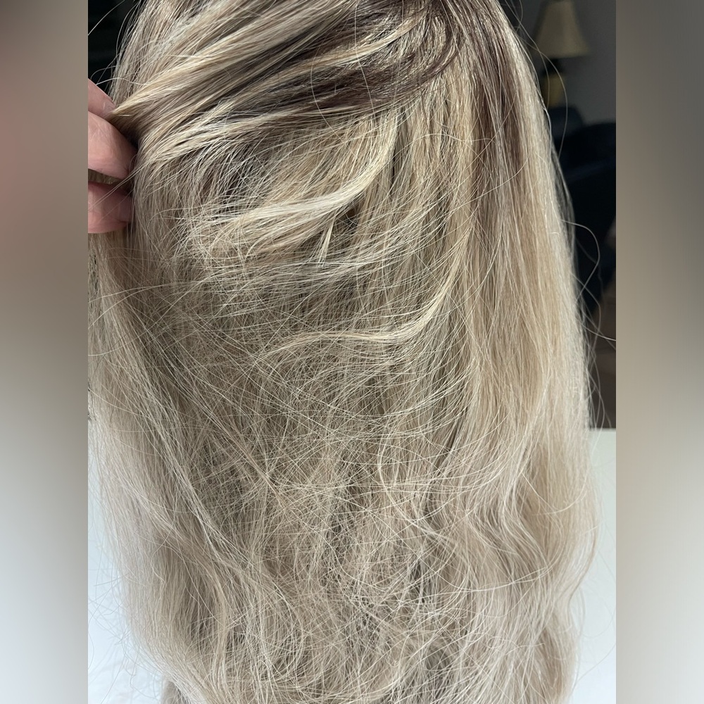 HAIR, 26” Wavy, Center Part, Ombre Brown to Blonde - Picture 7 of 13